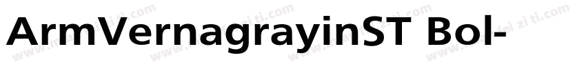 ArmVernagrayinST Bol字体转换